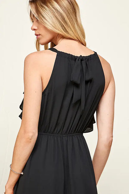 Halter Neck Midi Dress