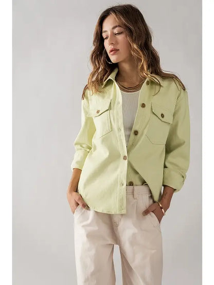 Cotton Shirt Jacket