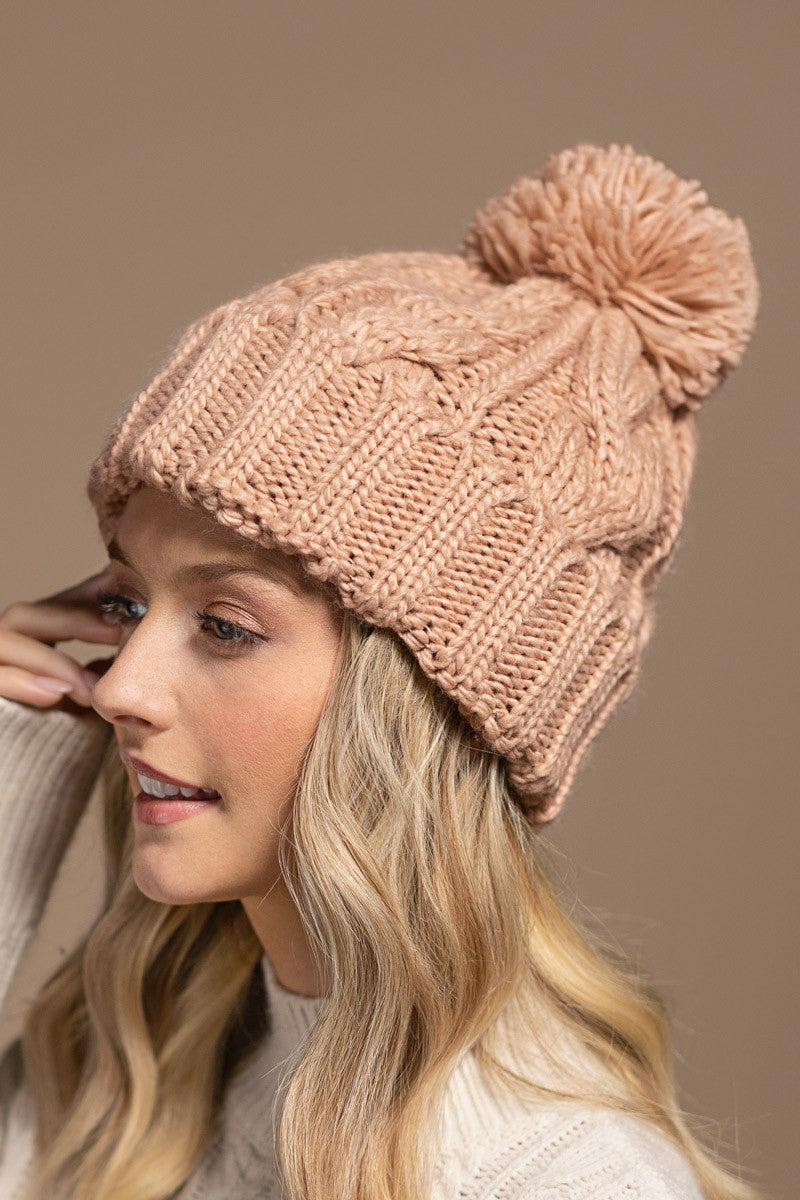 Beanie with Pompom