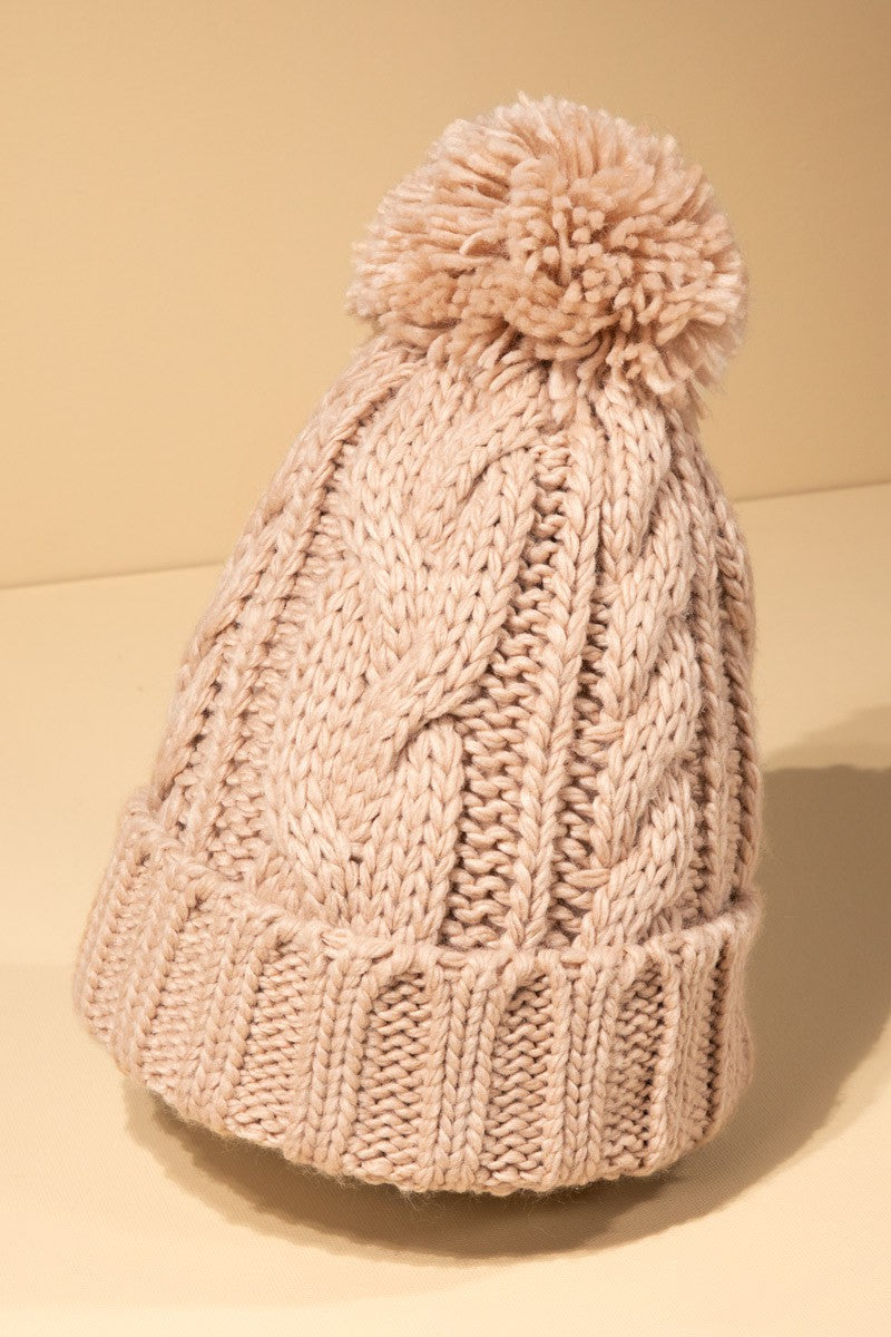 Beanie with Pompom