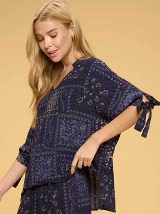 Boho Paisley Top
